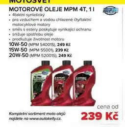 Auto Kelly Motorový olej 20w-50 nabídka