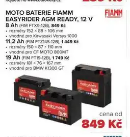 Auto Kelly Motor baterie 11,2 ah nabídka
