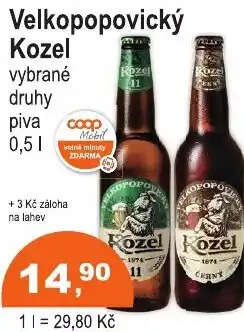 COOP DISKONT Velkopopovický Kozel nabídka