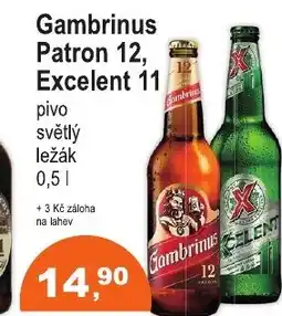 COOP DISKONT Gambrinus Patron 12, Excelent 11 nabídka