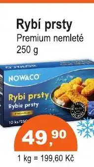 COOP DISKONT Nowaco Rybí prsty Premium nemleté nabídka