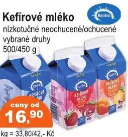 COOP DISKONT Ranko Kefírové mléko nabídka