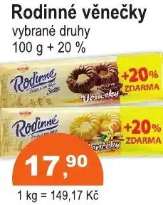 COOP DISKONT Rodinné věnečky nabídka