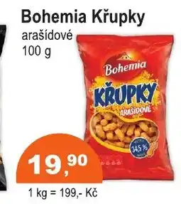 COOP DISKONT Bohemia Křupky arašídové nabídka