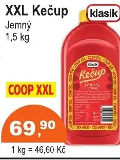 COOP DISKONT XXL Kečup Jemný nabídka