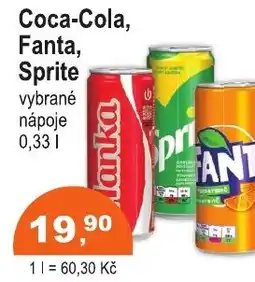 COOP DISKONT Coca-Cola, Fanta, Sprite nabídka