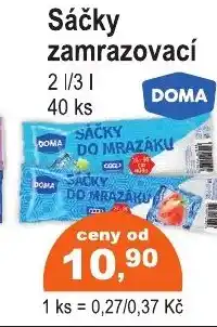COOP DISKONT DOMA Sáčky zamrazovací nabídka