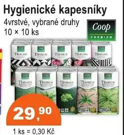 COOP DISKONT Hygienické kapesníky nabídka