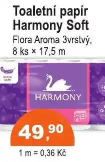 COOP DISKONT Toaletní papír Harmony Soft Flora Aroma nabídka