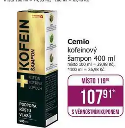 Teta Cemio kofeinový šampon 400 ml nabídka