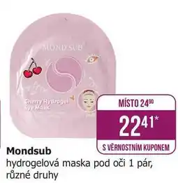 Teta Mondsub hydrogelová maska pod oči 1 pár, různé druhy nabídka