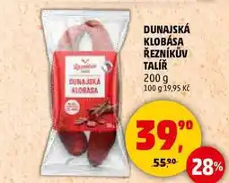 Penny Market DUNAJSKÁ KLOBÁSA ŘEZNÍKŮV TALÍŘ, 200 g nabídka