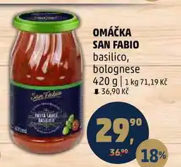 Penny Market OMÁČKA SAN FABIO basilico, bolognese, 420 g nabídka