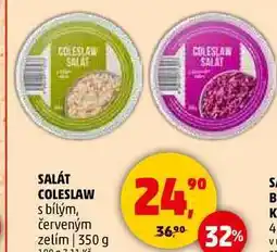 Penny Market SALAT SALÁT COLESLAW s bílým, červeným zelím, 350 g nabídka
