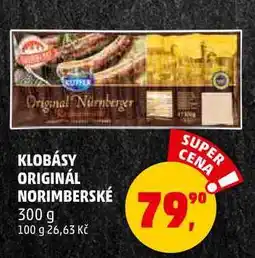 Penny Market KLOBÁSY ORIGINÁL NORIMBERSKÉ, 300 g nabídka