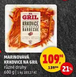 Penny Market MARINOVAVÁ KRKOVICE NA GRIL různé druhy, 600 g nabídka