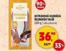 Penny Market OSTRAVSKÁ KLOBÁSA ŘEZNÍKŮV TALÍŘ, 200 g nabídka