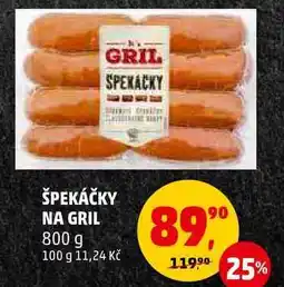 Penny Market ŠPEKÁČKY NA GRIL, 800 g nabídka