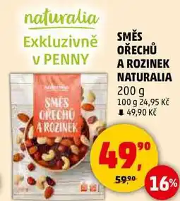 Penny Market SMĚS OŘECHŮ A ROZINEK NATURALIA, 200 g nabídka