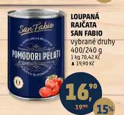 Penny Market LOUPANÁ RAJČATA SAN FABIO vybrané druhy, 400/240 g nabídka