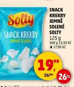 Penny Market SNACK KREKRY JEMNĚ SOLENÉ SOLTY, 125 g nabídka