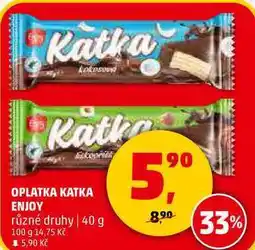 Penny Market OPLATKA KATKA ENJOY různé druhy, 40 g nabídka
