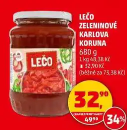 Penny Market LEČO ZELENINOVÉ KARLOVA KORUNA, 680 g nabídka