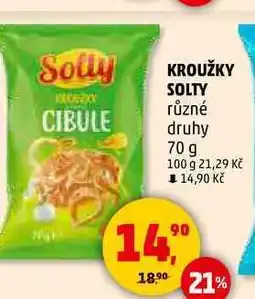 Penny Market KROUŽKY SOLTY různé druhy, 70 g nabídka