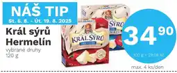 Konzum Král sýrů Hermelín nabídka