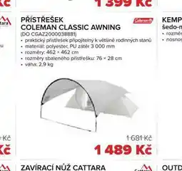 Auto Kelly Přístřešek coleman classic awning nabídka