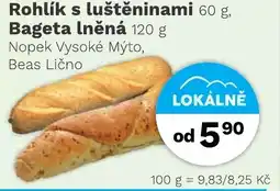 Konzum Rohlík s luštěninami nabídka