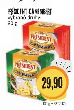 Konzum Président camembert nabídka