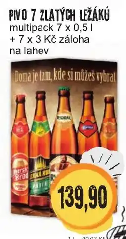 Konzum Pivo 7 zlatých ležákú nabídka