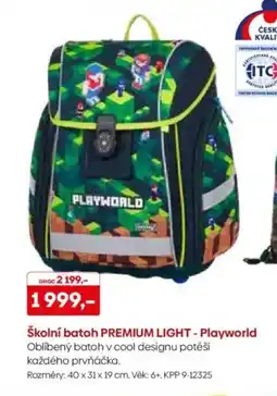 Pompo Školní batoh PREMIUM LIGHT - Playworld nabídka