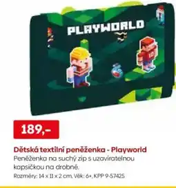 Pompo Dětská textilní peněženka - Playworld nabídka