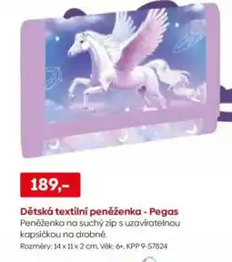 Pompo Dětská textilní peněženka - Pegas nabídka