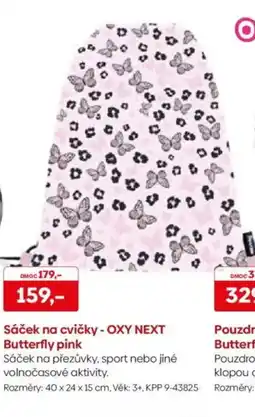 Pompo Sáček na cvičky - OXY NEXT Butterfly pink nabídka
