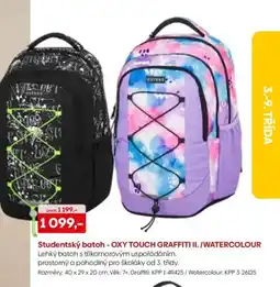 Pompo Studentský batoh - OXY TOUCH GRAFFITI II./Watercolour nabídka