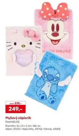 Pompo Plyšový zápisník nabídka