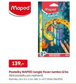 Pompo Pastelky MAPED Jungle Fever Jumbo nabídka