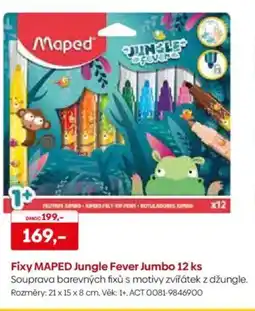 Pompo Fixy MAPED Jungle Fever Jumbo nabídka