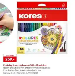 Pompo Pastelky Kores trojhranné Mandalas nabídka