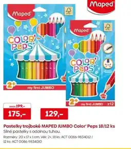 Pompo Pastelky trojboké MAPED JUMBO Color' Peps nabídka
