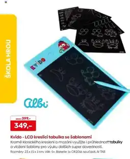 Pompo Kvído - LCD kreslicí tabulka se šablonami nabídka