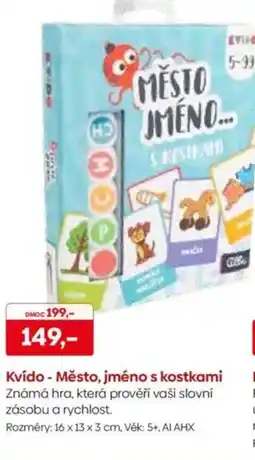 Pompo Kvído - Město, jméno s kostkami nabídka