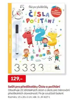 Pompo Sešit pro předškoláky Čísla a počítání nabídka