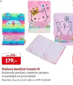 Pompo Plyšový deníček Create it! nabídka