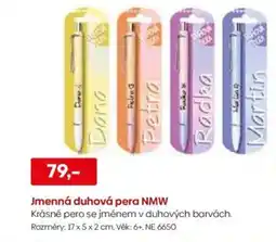 Pompo Jmenná duhová pera NMW nabídka