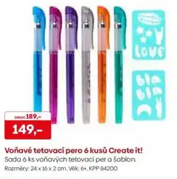Pompo Voňavé tetovací pero 6 kusů Create it! nabídka