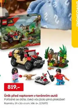 Pompo LEGO Únik před raptorem v terénním autě nabídka